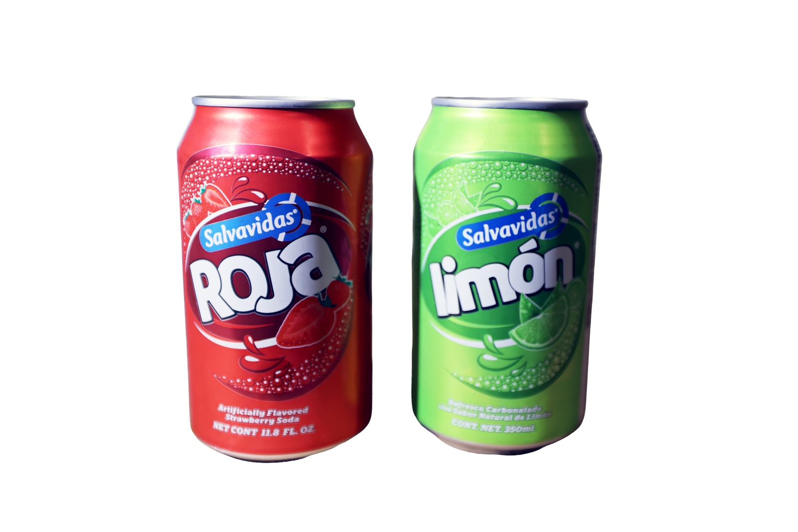 Salvavidas roja y limon - sodas en lata