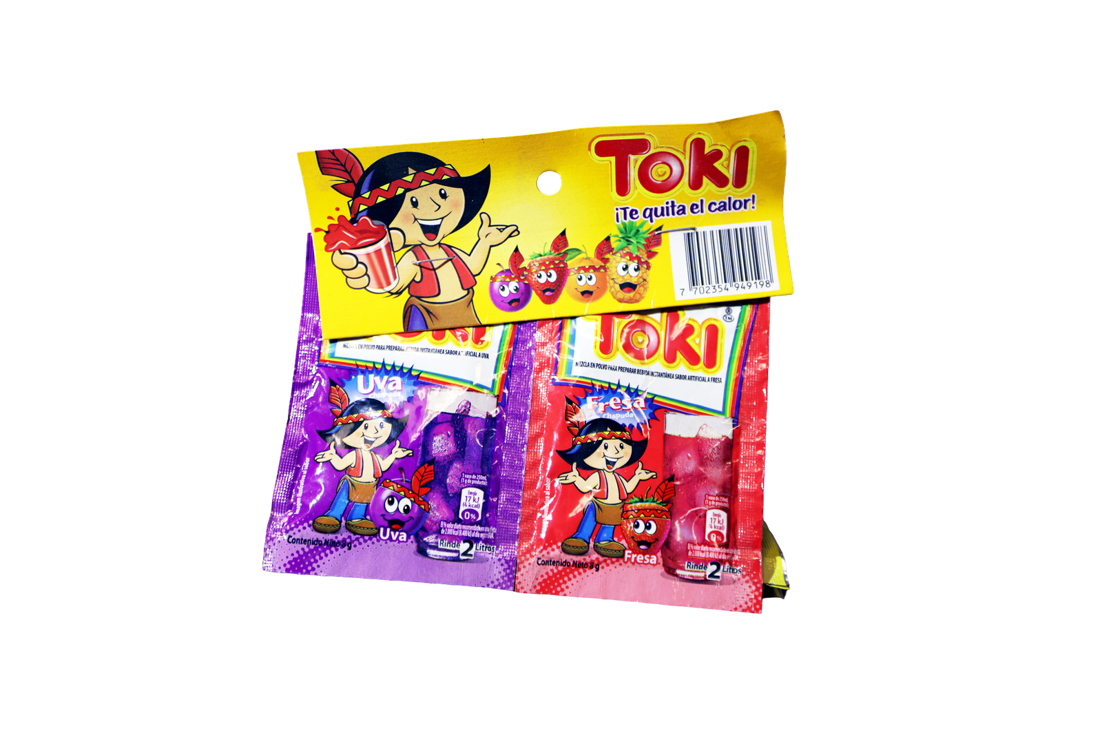 Soda Toki de uva y fresa